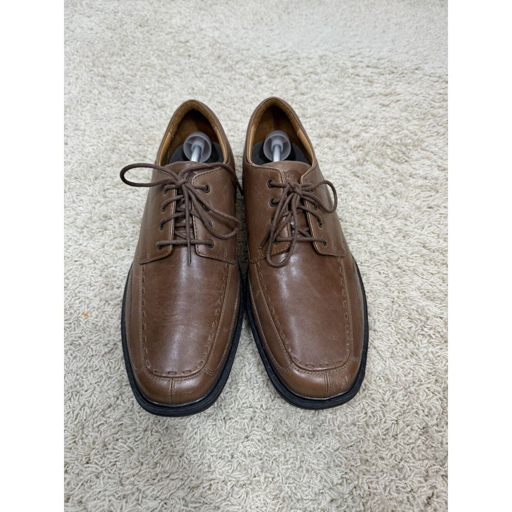 Dr Comfort‎ Eric Oxford Casual 5621 Brown Leather Lace Up Comfort Shoes Size 12W